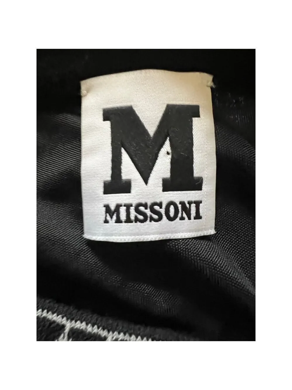 Women's Missoni Black & White Striped Mini Skirt Size 6 Collectors Piece!